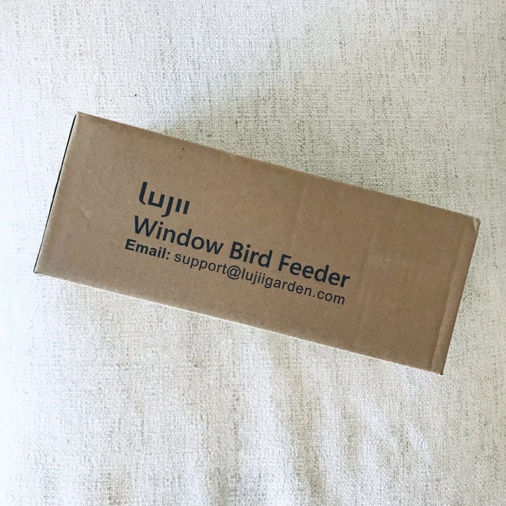 Lujii Window Bird Feeder, Clear, New